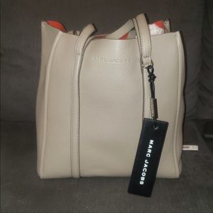 Marc Jacobs Light Grey Leather Tote